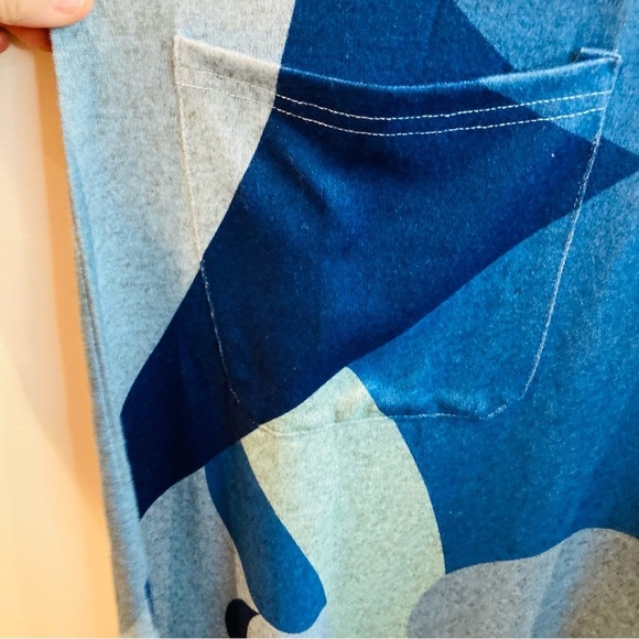 PAPA VANCOUVER Sz XL Asymmetrical Handkerchief Hem Line Patch  Pockets Tunic NEW - Picture 3 of 9